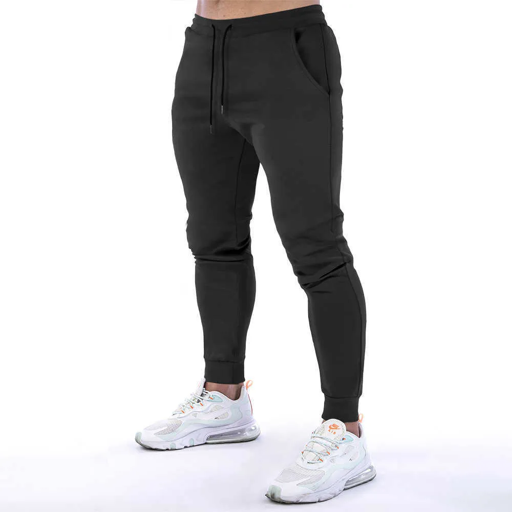 Männer Casual Hosen Jogger Baumwolle Hosen Gym Workout Track Atmungsaktive Muscle Fitness Laufen Slim Fit Tapered Sweatpant 210707