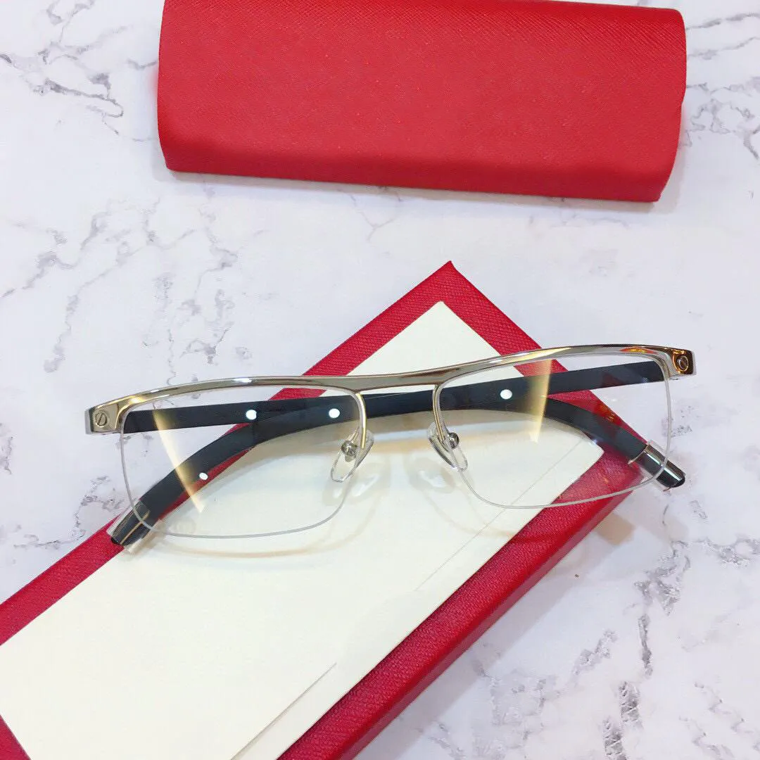 Top kwaliteit 8200980 dames brillen frame clear lens mannen zonnebril mode stijl beschermt ogen UV400 met case250K