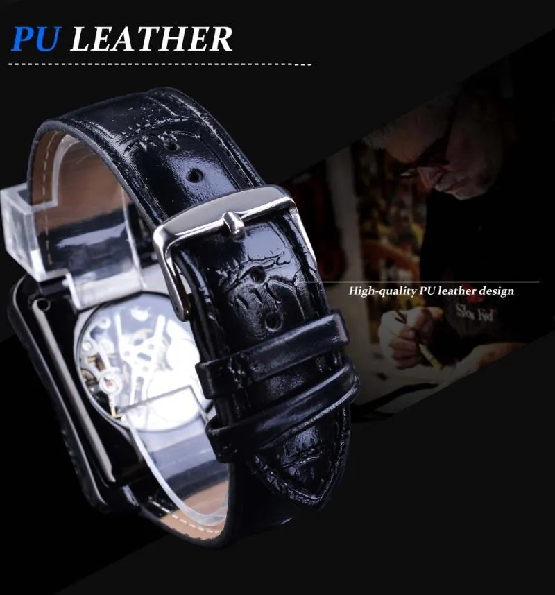 Reloj Men's Mechanical Watch de Pulsera Transparente Para Hombre Top Brand Con Dise o Movimiento Engranaje Lu armbandsur247y
