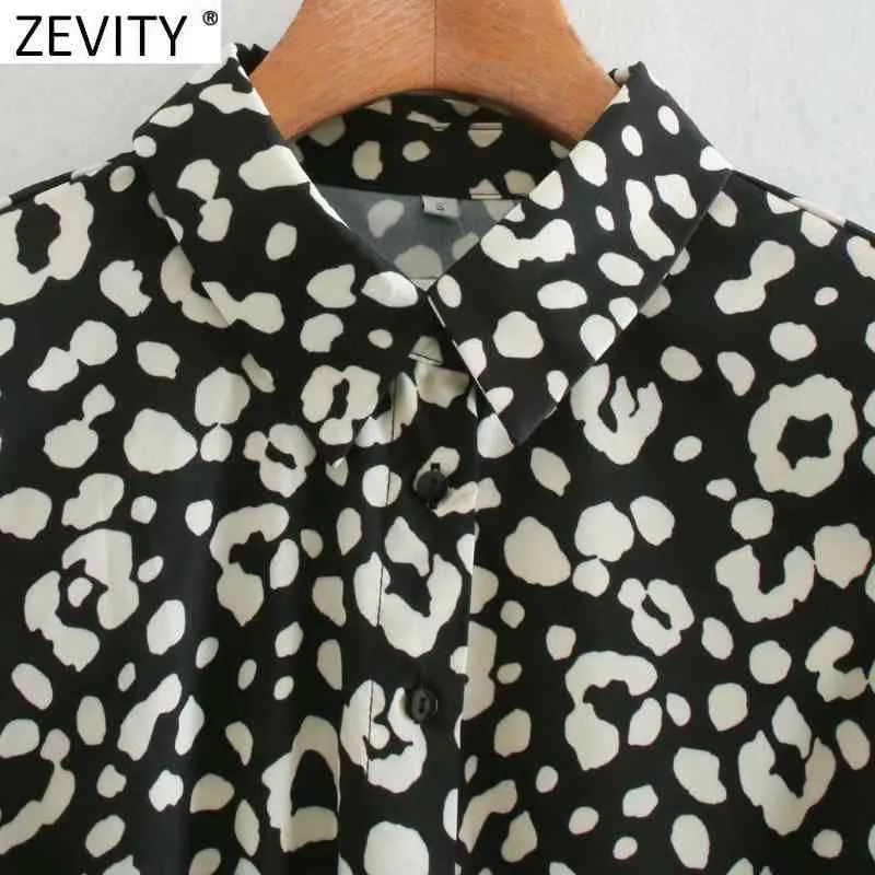 Kvinnor vintage leopard tryck breasted sashes tröja klänning kontor damer långärmad affär vestido casual klänningar ds4782 210420