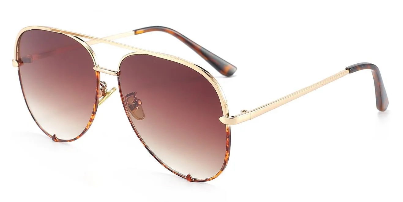 Óculos femininos de moda Óculos de sol em celebridades australianas estilo piloto sol para feminino sexy eyewear316o