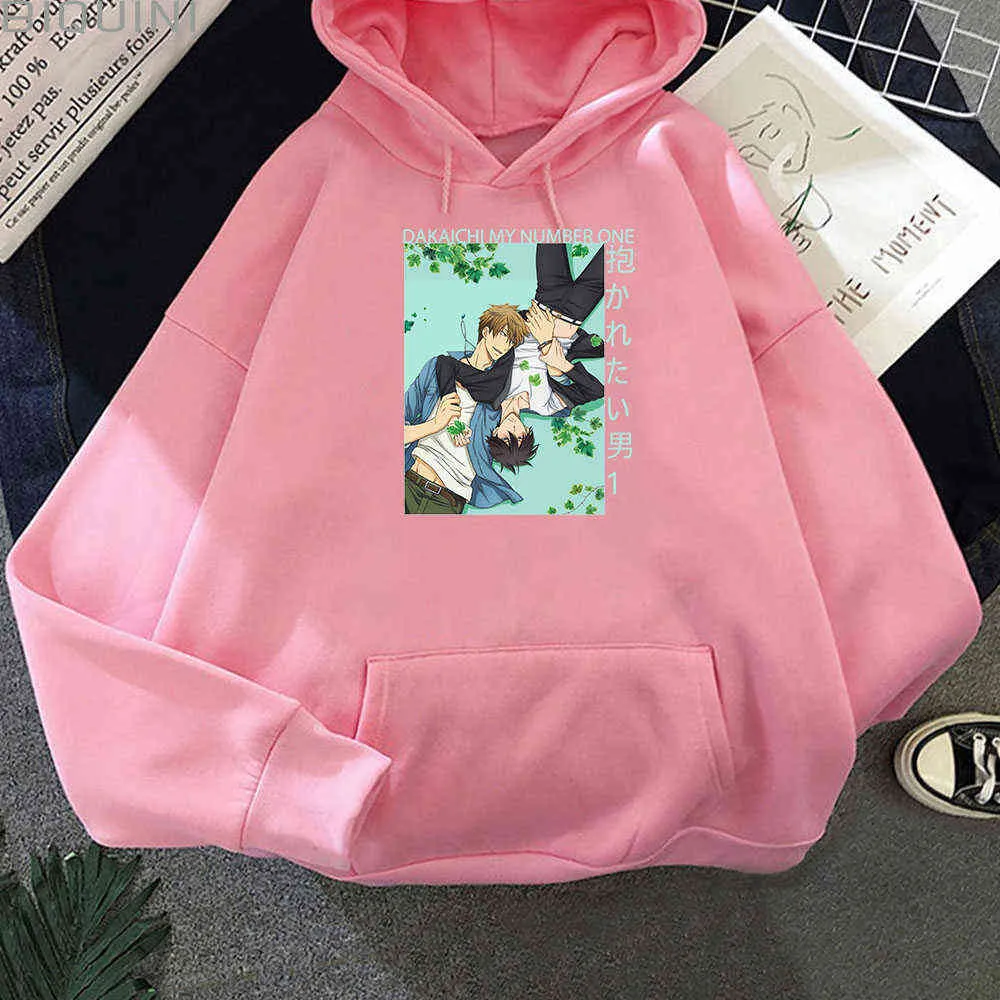 Dakaichi Mitt antal One Oversized Hoodies Kvinnor Saijyo och Azumaya Anime Kläder Koreanska Toppar Streetwears Spring Dropshipping Male Y0820