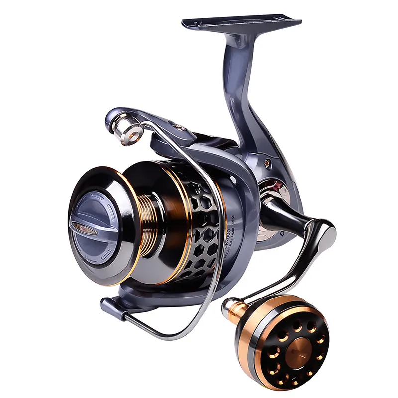 2021 MAX Drag 21kg Spool Fishing Real Gear 521 Ratio Spinning de alta velocidade RE9537029