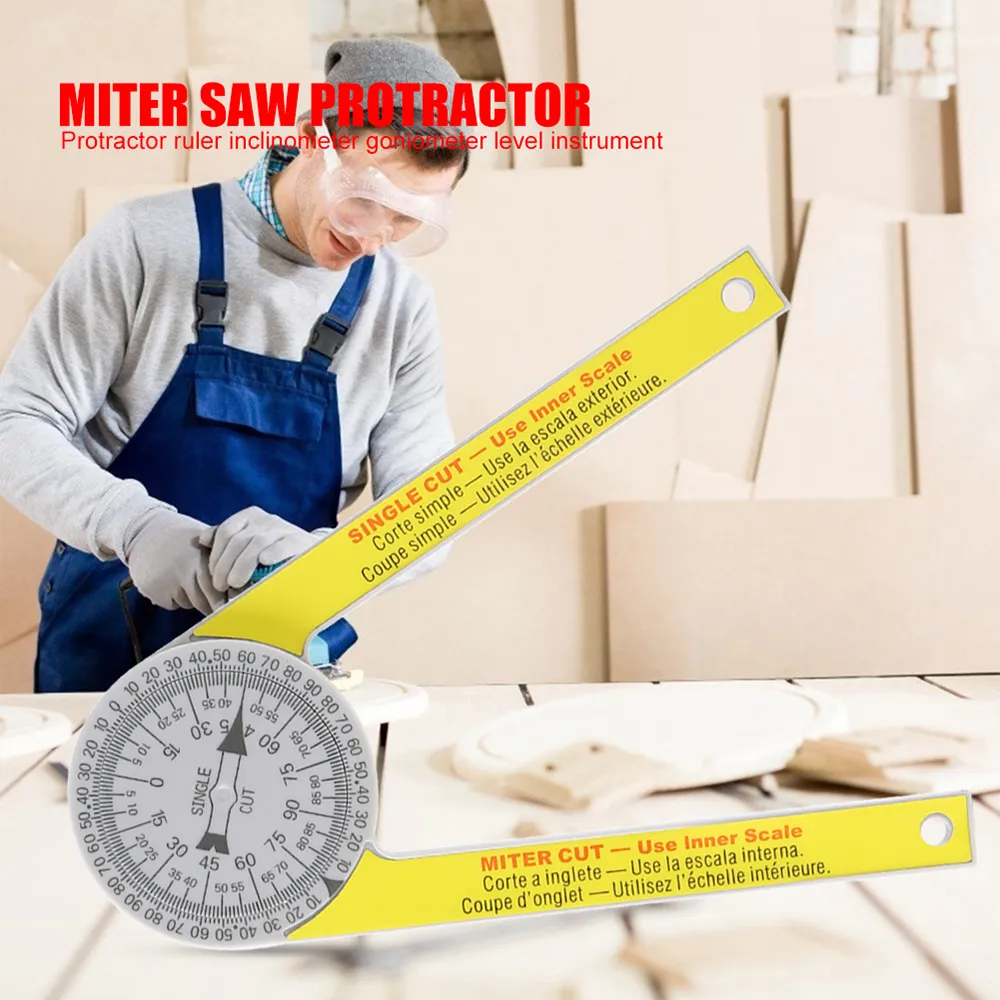 Miter Saw Protractor ABS Digital Protractor Ruler Inclinometer Protractor Miter Saw Angle Level Meter Measuring Tool4306842