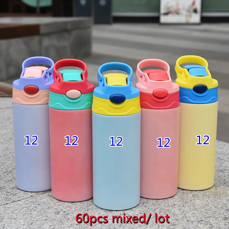 В НАЛИЧИИ США УФ-бутылка для изменения цвета, 12 унций, сублимационные прямые детские чашки-непроливайки из нержавеющей стали с двойными стенками, вакуумная изоляция Sunsh280p