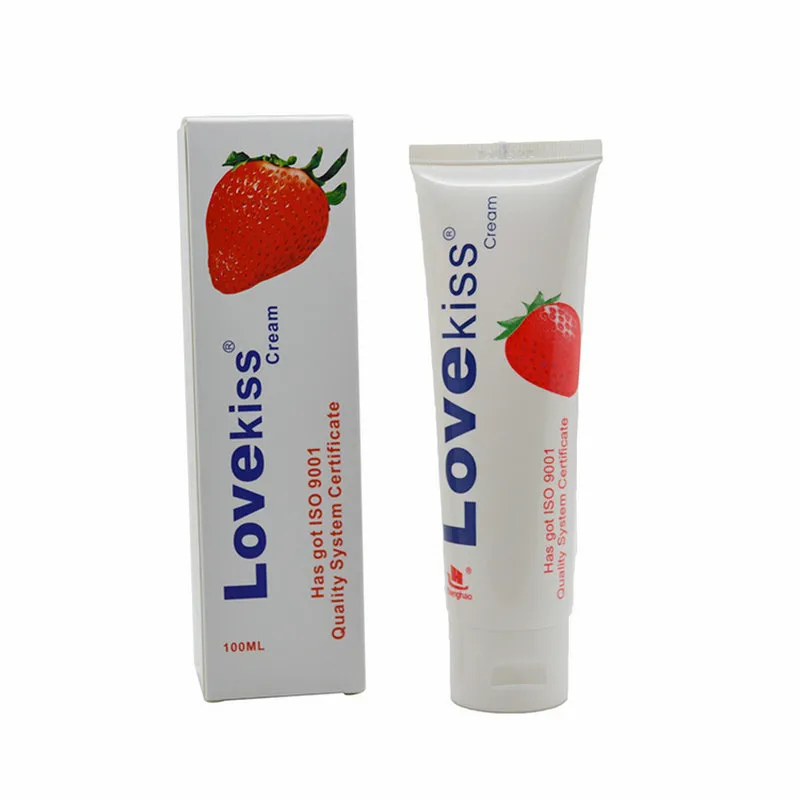 Love Kiss 100ml 딸기 크림 정화 윤활유 개인 윤활제 구강 성관계 슈트 7335366