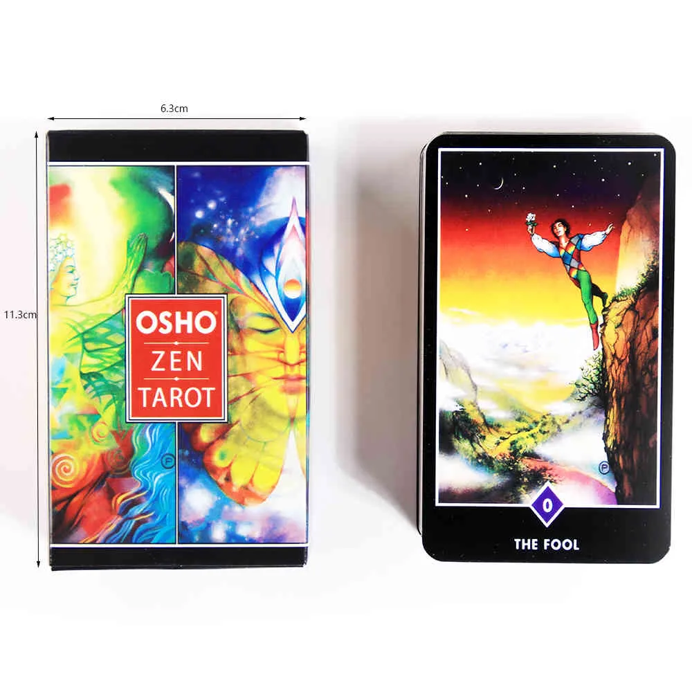 Osho Tarot s The Transcendental Of Zen 79 Deck pour débutants Divination Full Color Card Game Board Toy