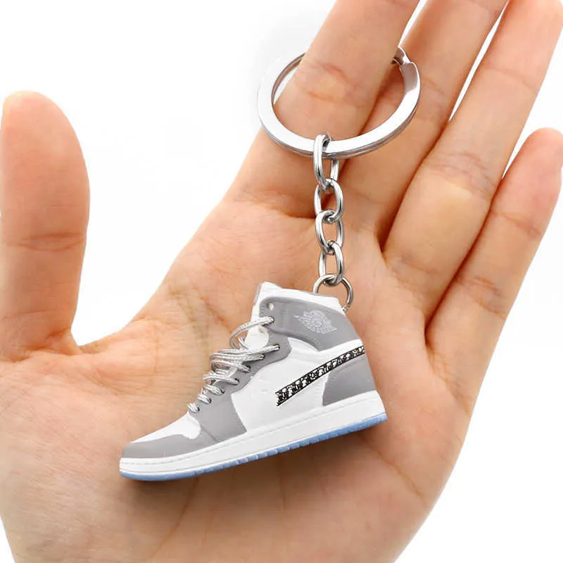 Creatieve 3D Mini Basketbalschoenen Stereoscopische Model Sleutelhangers Sneakers Liefhebber Souvenirs Sleutelhanger Auto Rugzak Hanger Gift G1019