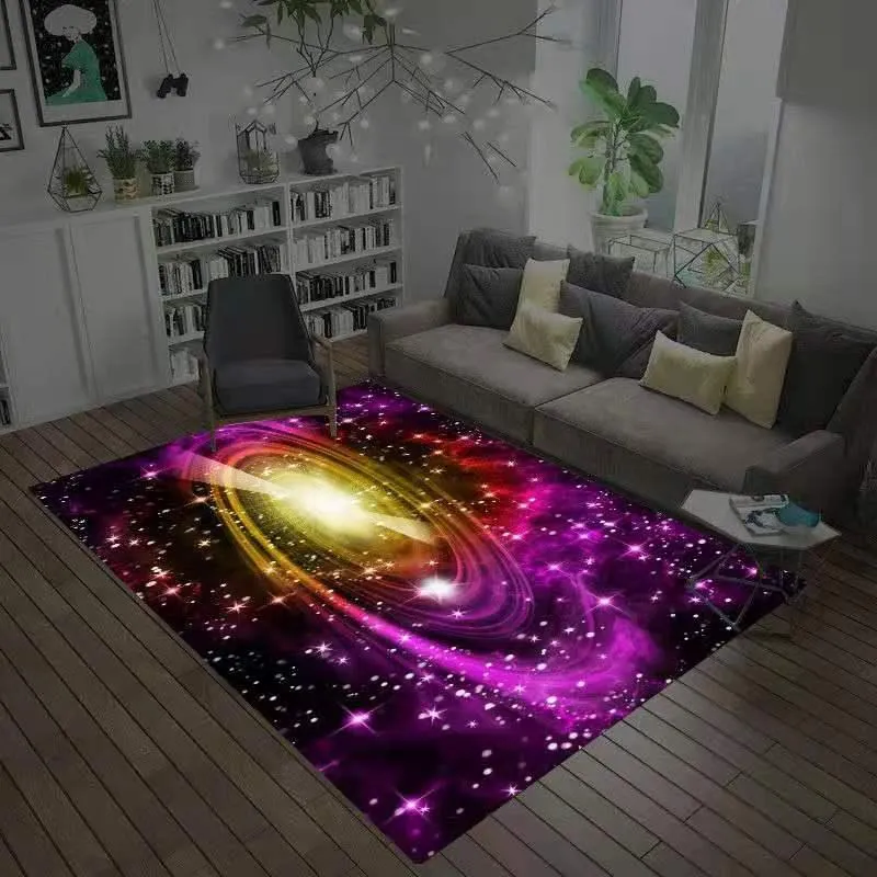 Mattor stjärnhimmel matta i vardagsrummet mattor illusion matta hem dekoration sovrum mattan ingång dörr barn area234a