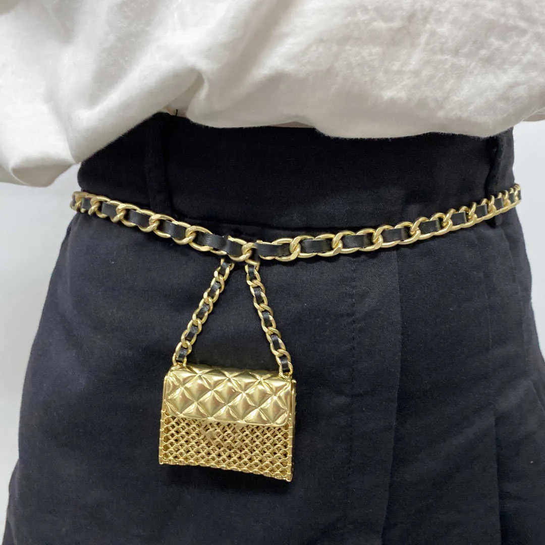 2021 Jóias de festa de moda de alta qualidade Sacos de pérolas Colar de luxo Party Belt Belt Longo Mercas vintage Bolsa de couro Pingente Chain3614517