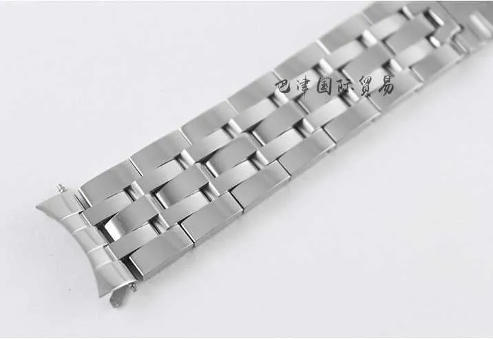 19mm / 20mm PRC200 T17 T461 T014430A T014427A T014410A Watchband Watch Parts Male Strip Solid Rostfritt Stål Armband Strem H0915
