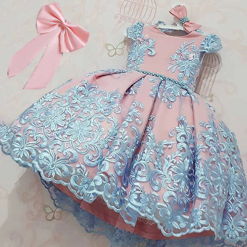 Girls Dress For Kids Christmas Party es Flower Princess Wedding Prom Gown Children Birthday 3 6 8 10 Years Old 2107278097998