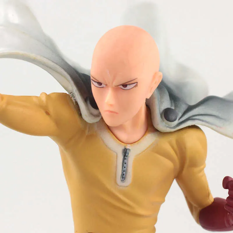 21cm Anime DXF Abbildung One Punch Man Saitama Sensei PVC Action Figur Sammlermodell Spielzeug Kinder Geschenk Q07222642380