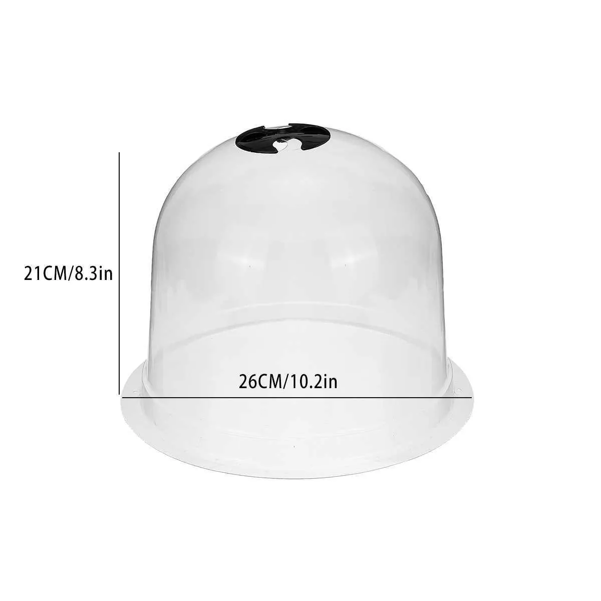 12 10 재사용 가능한 플라스틱 온실 정원 Cloche Dome Plant Covers Frost Guard ZE Protection 210615238Y