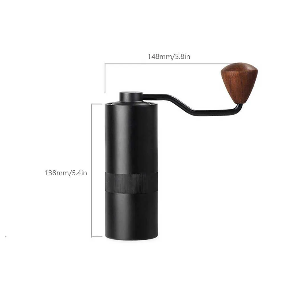 Mini Coffee Grinder Hand Manual Portable Handmade Bean Burr Grinders Mill Kitchen Easy Clean Gadgets 210609