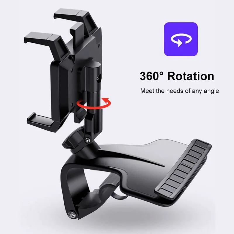 Support Mobile universel support GPS dans le tableau de bord rétroviseur pare-soleil déflecteur support pour téléphone voiture fournitures229G