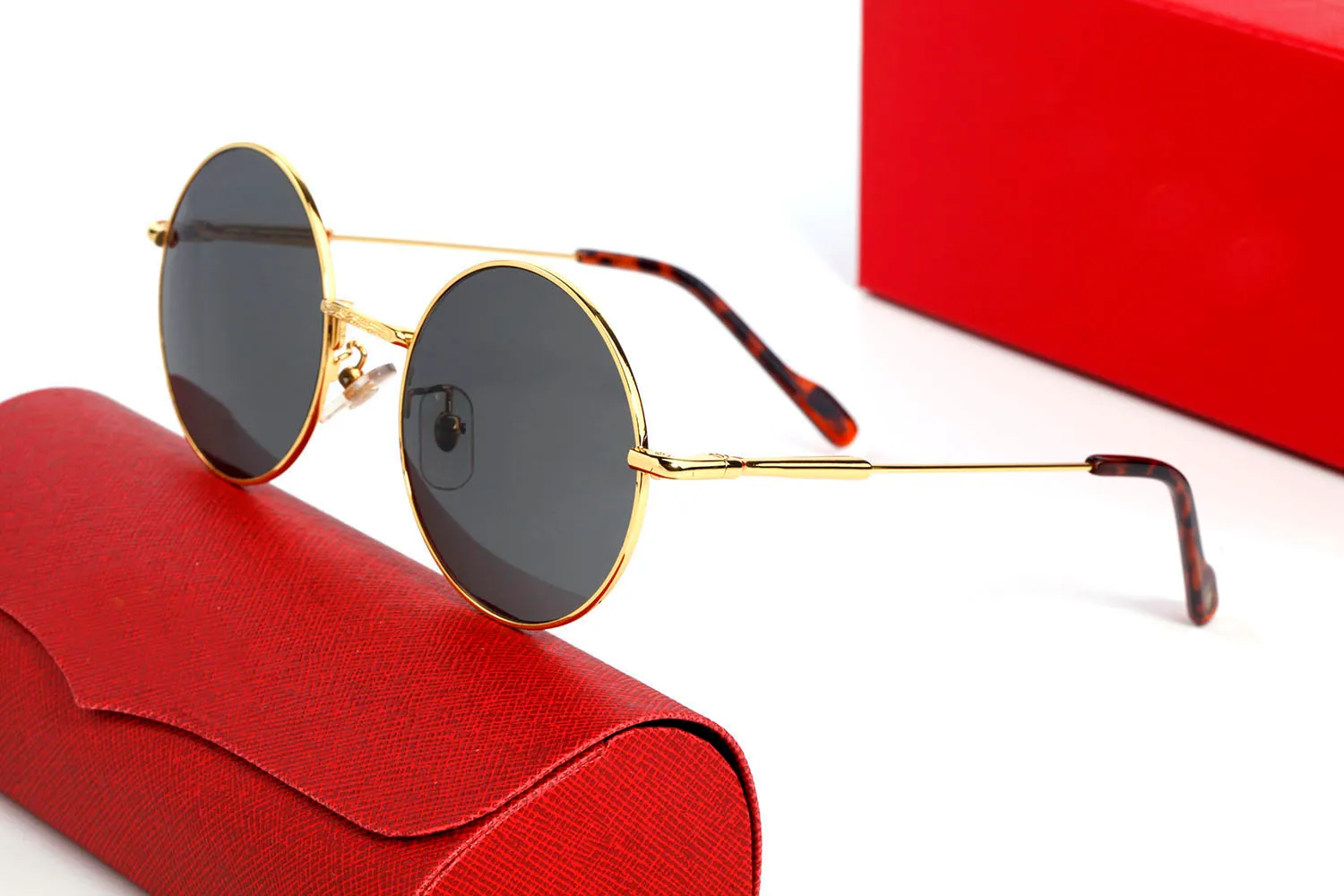 Occhiali da vista da vista montatura da donna vintage 2022 occhiali da sole in corno di bufalo oversize in metallo dorato uomo occhiali da sole in legno di bambù eyewear260I