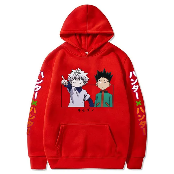 Hunter X Hunter Killua en Gon bedrukt heren/dames sweatshirt met lange mouwen en lange mouwen Y0319