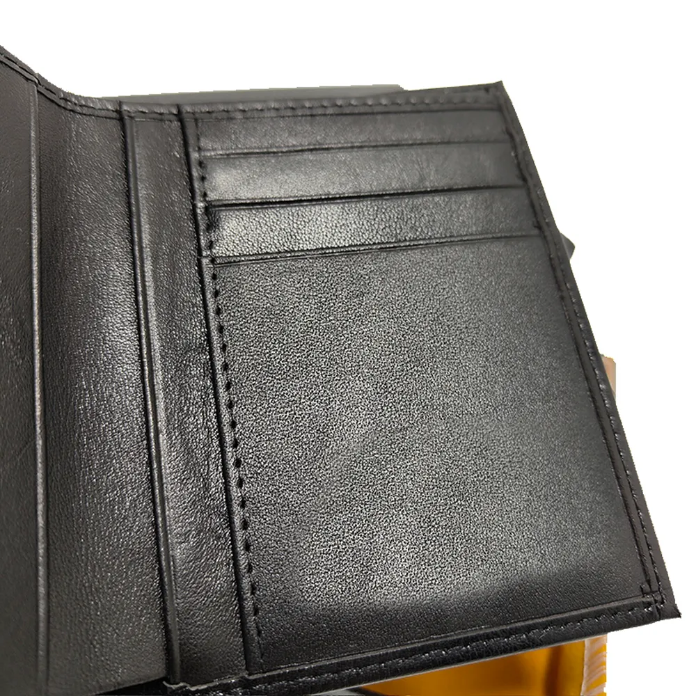 Bobao Mens Wallet Credit Card Carte Portable Cash Clip Cash Business Coin de haute qualité Bagure d'artisanat allemand avec Box2846