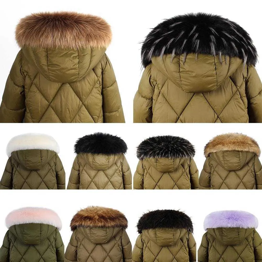 10 couleurs hiver chaud col de fourrure écharpe chaude pour femmes manteau détachable fausse fourrure de renard Sarf col chapeau accessoires cadeau H0923