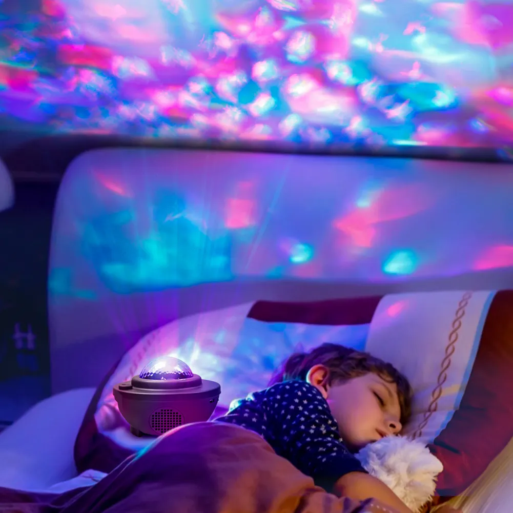 Led Star Galaxy Starry Sky Proiettore Luce notturna Altoparlante Bluetooth integrato la decorazione della camera da letto Regalo di compleanno bambini
