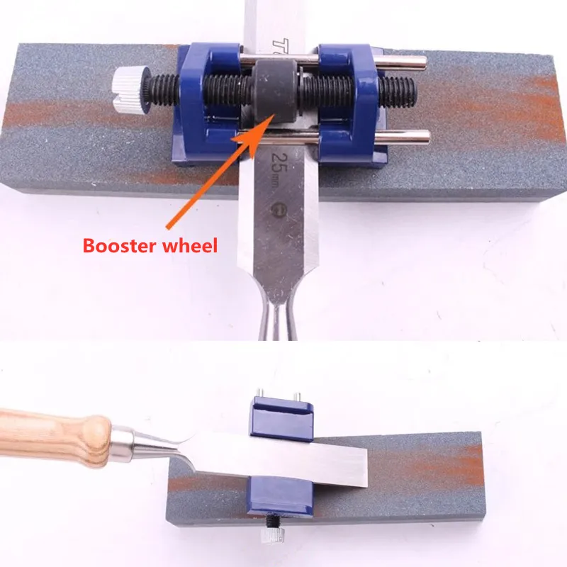 Lame de couteau en acier au carbone pour ciseau à bois, Guide d'angle d'affûtage, rouleau de gabarit 220311