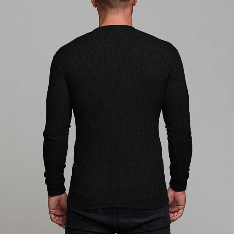 브랜드 맨 풀오버 가을 새로운 패션 o 넥 스웨터 니트 점퍼 남자 피트 니스 옷 슬림 맞는 남성 탑 210421