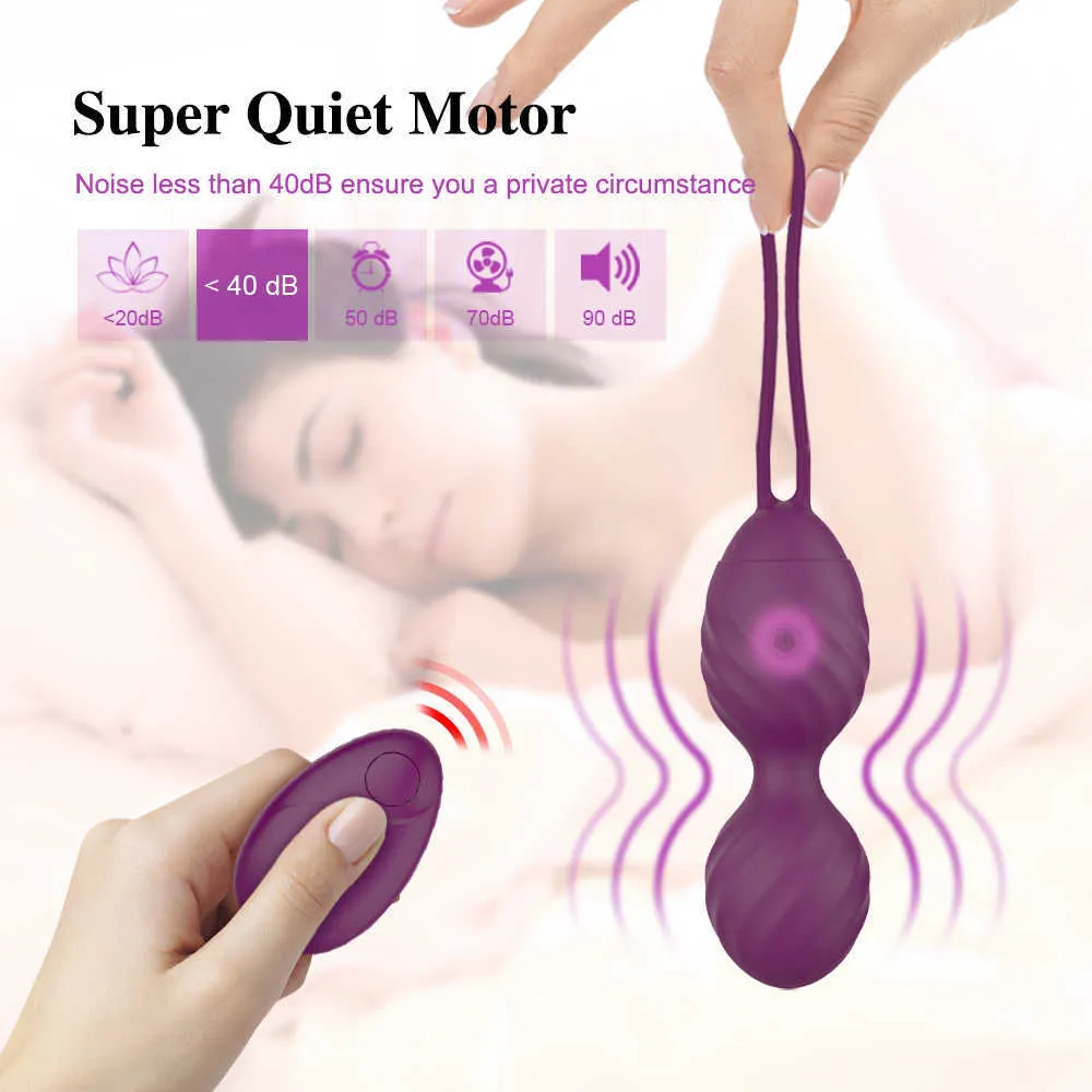 Silicone sûr vibrateur balles vaginales vagin serrer exercice Machine jouets sexuels pour femmes Couples Geisha balle sexe oeuf P0818