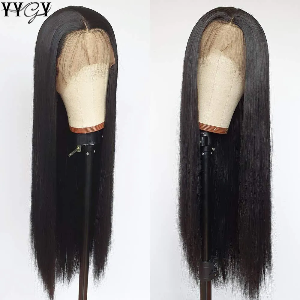 HD Transparent Front Menschliche Perücken PrePlucked Für Frauen Peruanische Gerade 13x4 Spitze Frontal Perücke Mit Baby Haar Remy