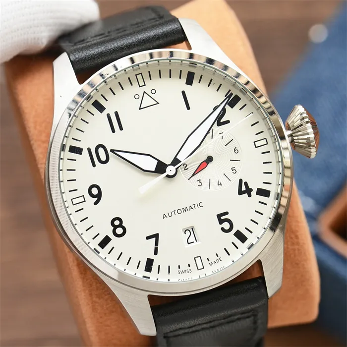 I-3 Montre de Luxe Zegarki 40 42 44 mm automatyczny ruch maszynowy drobny stalowy pasek skórzany pasek luksusowy zegarek zegarek 275p