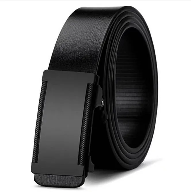 Personnalité de la mode en cuir masculin Jeune Business Business Belt Agil d'âge moyen Buckle le plus long 130 cm A40266A