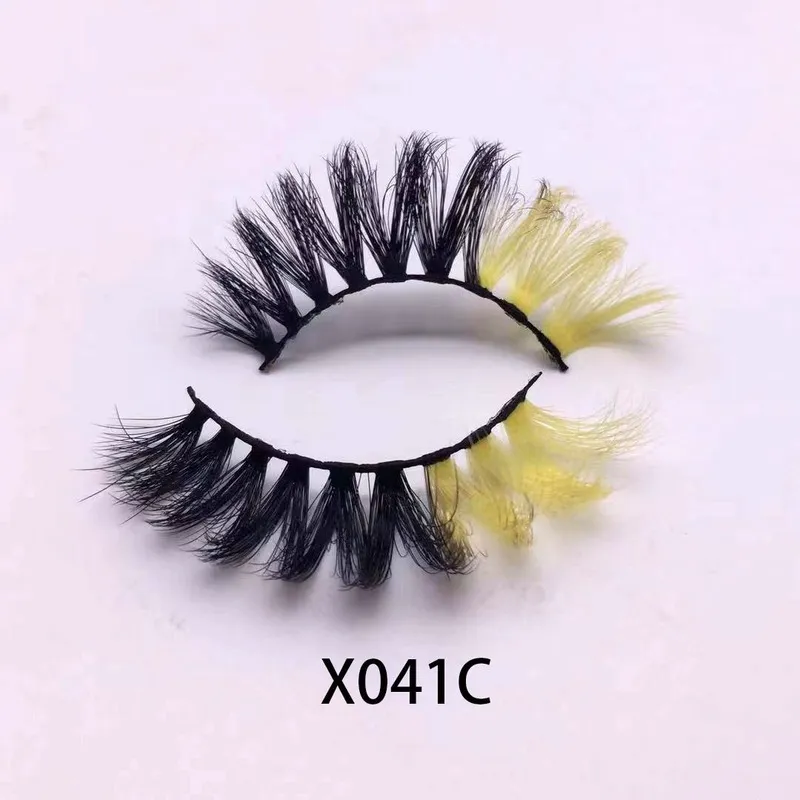 3D faux cils de vison couleur faux cils épais et exagéré personnalité des cils faux cils beauté extension de cils 1274528