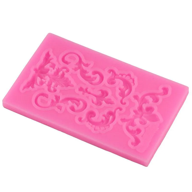 Attrezzi torte FILBAKE Stampi in silicone Forma in rilievo di pizzo Stampo da forno mousse Cioccolato Candela Sapone Fondente Decorazione2988