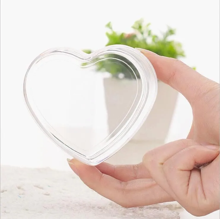 Gift Wrap Clear Heart Shape Plastic Candy Box Transparent Wedding Favors And Gifts Event Party Decoration301I