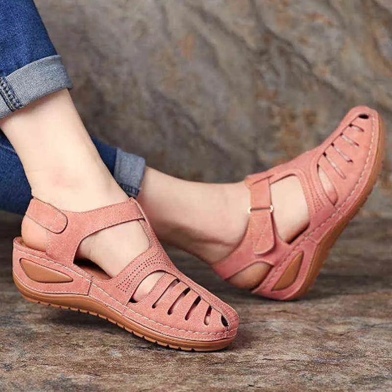 Sandals Premium Orthopedic Women Bunion Corrector Platform Walking Female Beach Shoes Ladies Wedge Sand Sandalias 220121