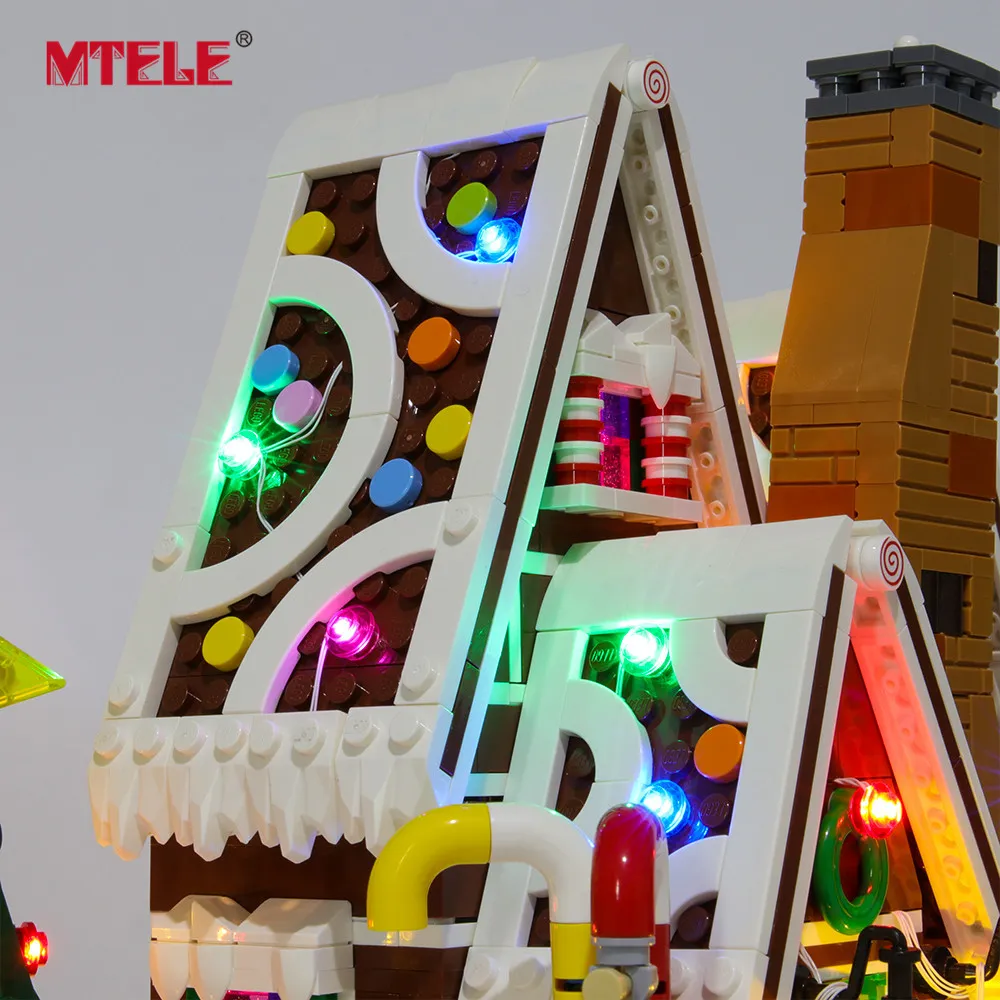 Kit di illuminazione a LED di marca MTELE 10267 Creator Gingerbread House X0503