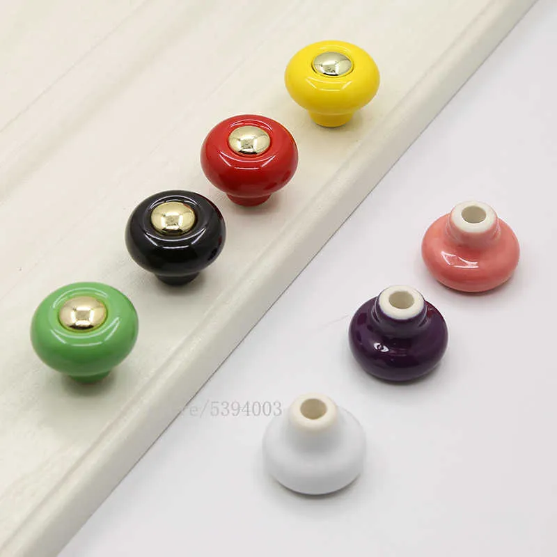 Nordic 캐비닛 도어 서랍 핸들 현대 간단한 밝은 크롬 라운드 단일 구멍 컬러 가구