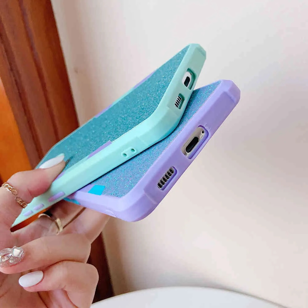 Fundas de teléfono con purpurina a prueba de golpes para Xiaomi Redmi Note 10 Pro 9S 9 Pro Mi POCO X3 NFC, funda trasera de silicona suave, regalos