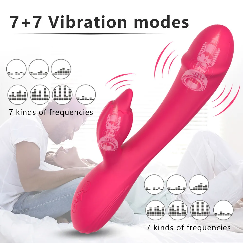 Vibromasseur de langue point G à 7 vitesses pour femmes, Stimulation vaginale et clitoridienne, godes masseur, jouets sexuels pour adultes, produits d'orgasme vaginal
