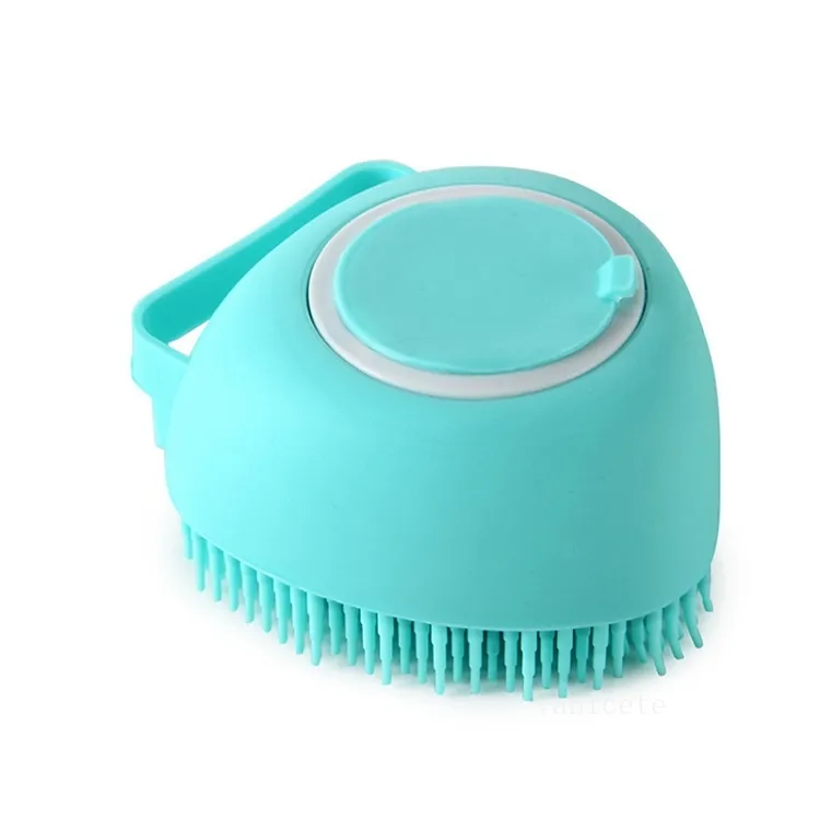 Herramientas de belleza para el baño Cachorro Perro grande Cepillo de baño Cepillo de masaje Seguridad suave Silicona 6 estilo T2I53183