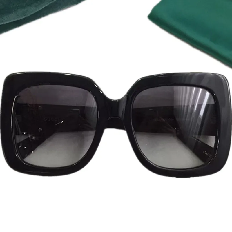 qualité design g0083s carré bigrim lunettes de soleil arc-en-ciel patchwork planche dégradé lunettes de soleil uv400 pour les femmes 5524140 mode femelle271O
