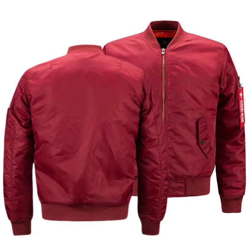 2021春と秋のメンズジャケット高品質のファッションブランドの大きいサイズのフライトジャケット男性コート男s-6xl x0710