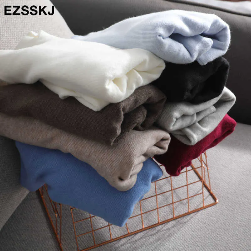 Podstawowy Turtleneck Smukły sweter Pullover Kobiety Jesień Zima Casual Z Długim Rękawem Dla Kobiet Kobiet Chic Bluzy Top 210914