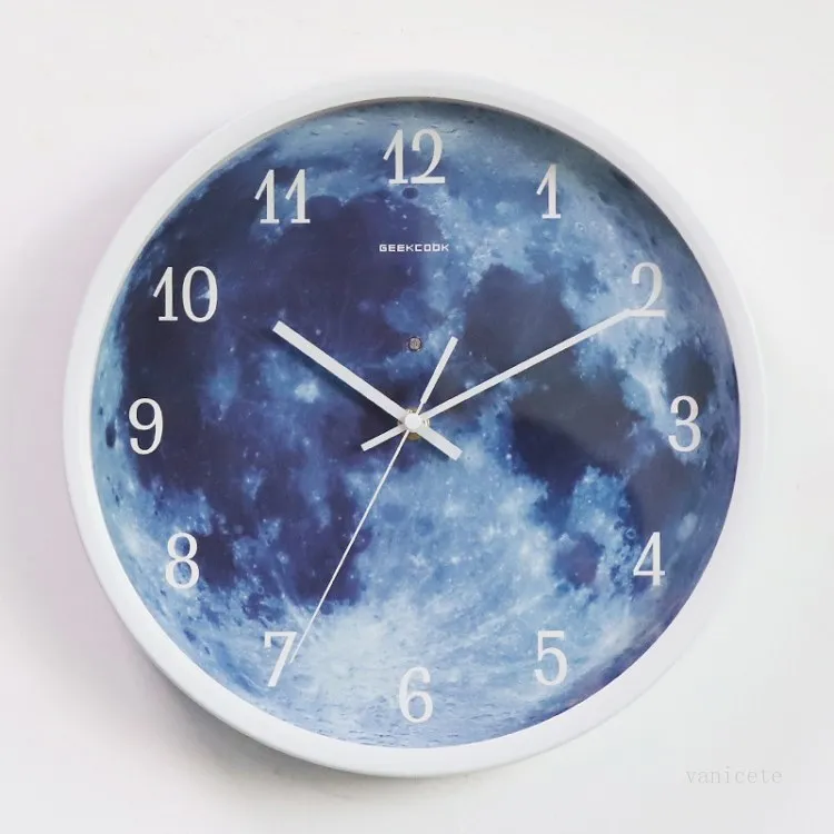 Durchmesser 30 cm Wanduhren Lange Lebensdauer Sprachgesteuerte Uhr 5 Stile leuchtende Wanduhr Metallrahmen Home D￩cor T2I52254