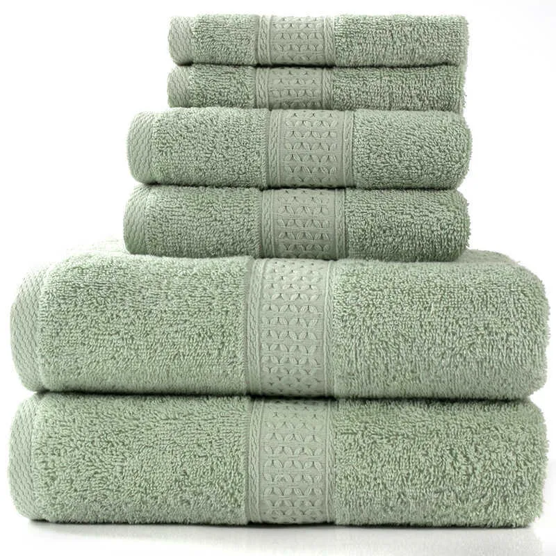 Towel Luxury Bath Set,2 Large s,2 Hand Washcloths. el Quality Soft Cotton Highly Absorbent room s 210728