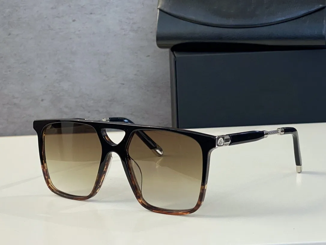 Mayba Bold Top Original High Quality Designer Solglasögon för Mens Famous Fashionable Retro Luxury Brand Eyeglass Fashion Design WO250E