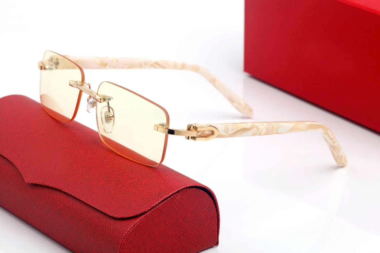 Marques conception de lunettes de soleil femmes créatrices pour hommes de bonne qualité métal doré avec des cadres en bois verres de soleil vintage femelle mâle UV400a 282k