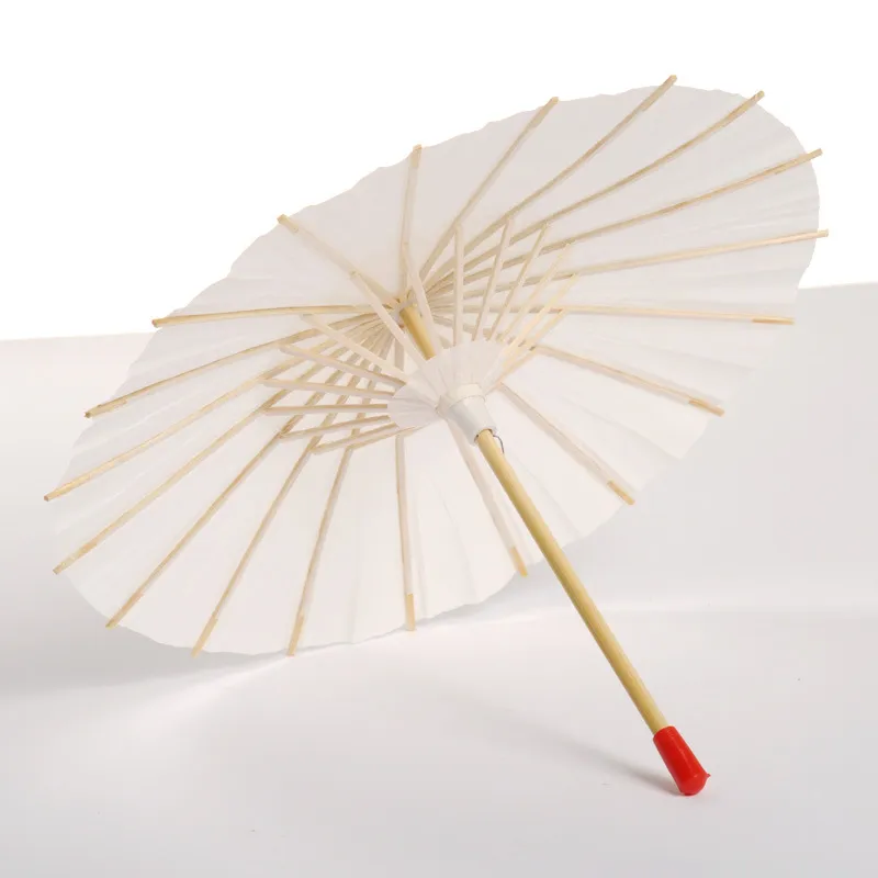 Parapluie en papier de bambou blanc, artisanat en papier huilé, bricolage créatif, peinture vierge, Parasol de mariage pour mariée4336980