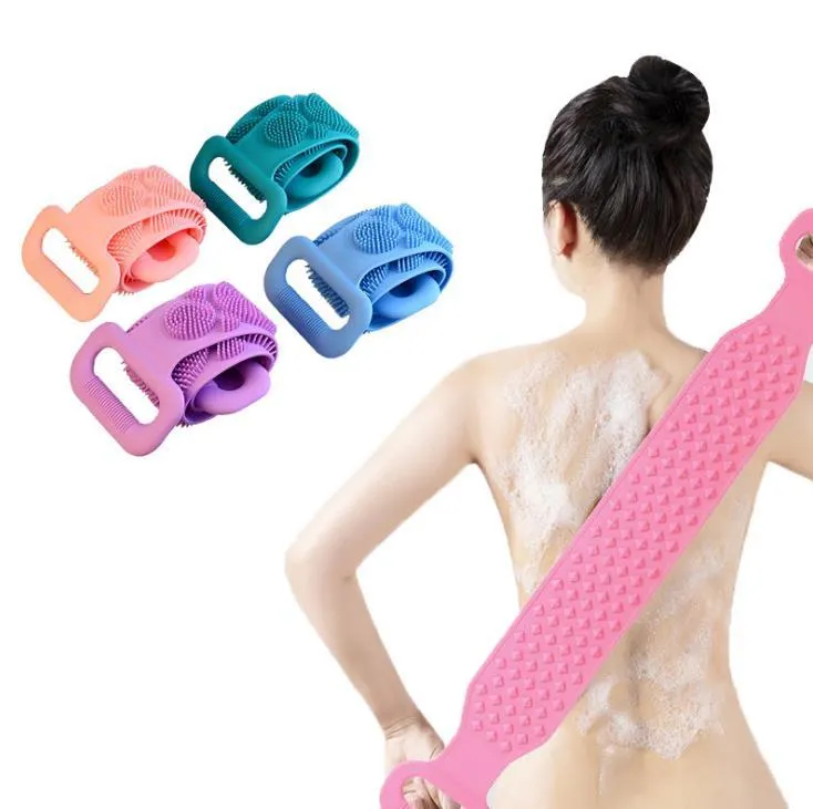 Magic Silicone Bath brosses pinces-serviettes à frottement de la boue de la boue de la boue de la boue de massage de la boue de la boue douche étendue pinceau de douche épanchissante