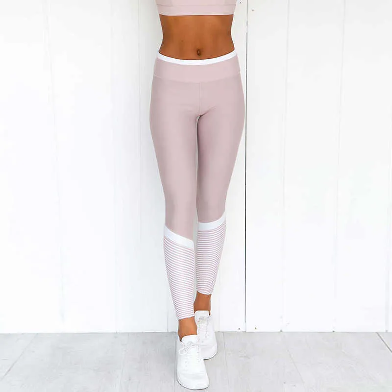 Acefancy Pink Yoga Set Kvinnor Kläder Gym Leggings Sport Bra Shocksäker Running FT147 Spott Kvinna kostym 210802